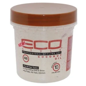 Ecoco Eco Style Gel Oil kokosowy Bez alkoholu Do wszystkich rodzajów włosów Długi okres trwałości i połysku cekinów szczypców Przeciwswędzenie 8 oz/236 ml Ecoco Eco Style Gel Oil kokosowy Bez alkoholu Do wszystkich rodzajów włosów Długi okres trwałości i połysku cekinów szczypców Przeciwswędzenie 8 oz/236 ml