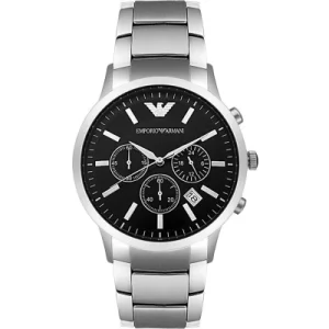 Emporio Armani Zegarek chronograficzny, Męski, Rozmiar: One Size, Srebrny